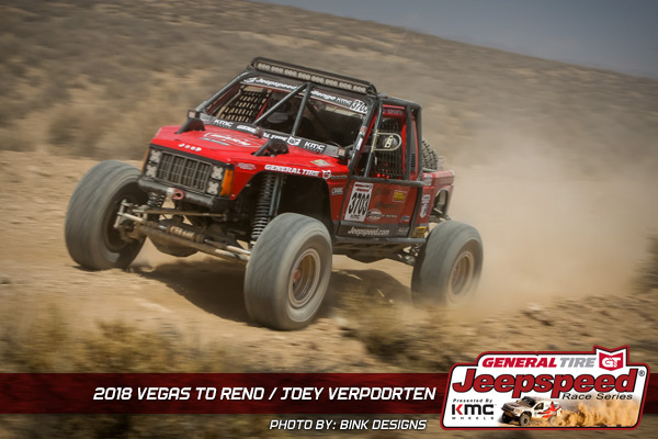 Joey Verpoorten, Jeepspeed, Vegas To Reno, General Tire, KMC Wheels, Bink Designs