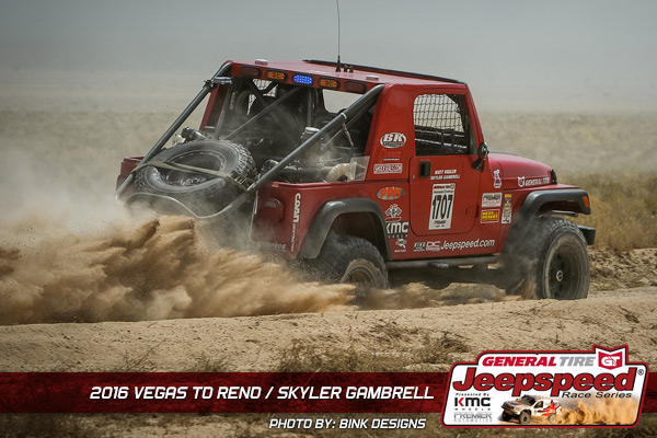 Jeepspeed, Skyler Gambrell, General Tire, KMC Wheels, Vegas To Reno