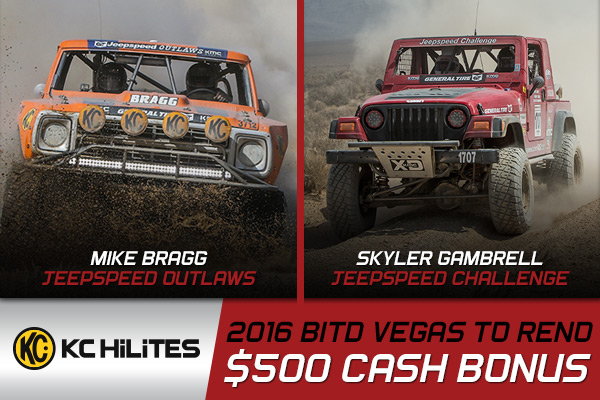 Jeepspeed, Kchilites Bonus, Vegas To Reno, Mike Bragg, Skyler Gambrell