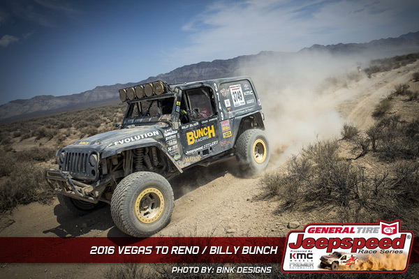 Billy Bunch, Jeepspeed, General Tirem KMC Wheels, Jeep Wrangler, Vegas To Reno, Off Road Racing, Bink Designs
