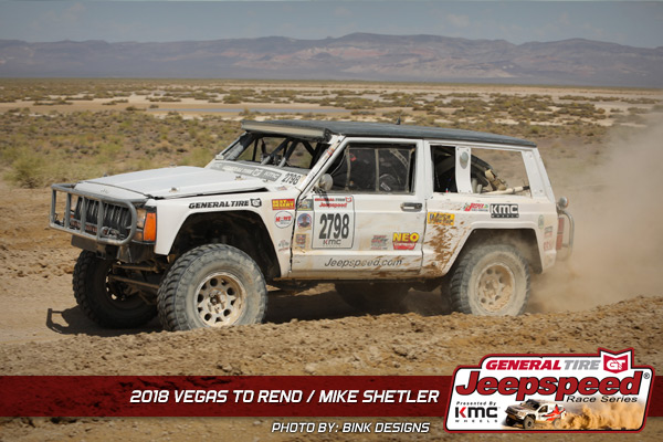 Mike Shetler, Jeepspeed, Bink Designs, General Tire, KMC Wheels, NEO Synthetics, Best In The Desert, Howe Performance