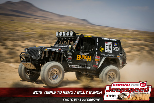 Jeepspeed, Billy Bunch, General Tire, KMC Wheels, Bink Designs, Off Road Racing